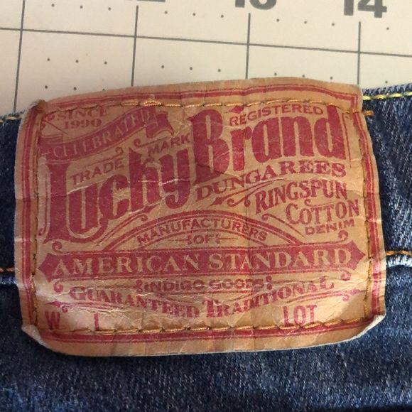 Lucky Brand jeans waist 28 size 6/boot cut red label/Lucky You at zipper - Picture 7 of 13